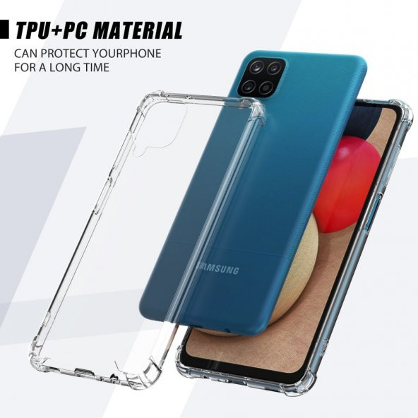 Samsung M12 Kılıf Olex TPU Antishock Şeffaf Silikon Kılıf - 6