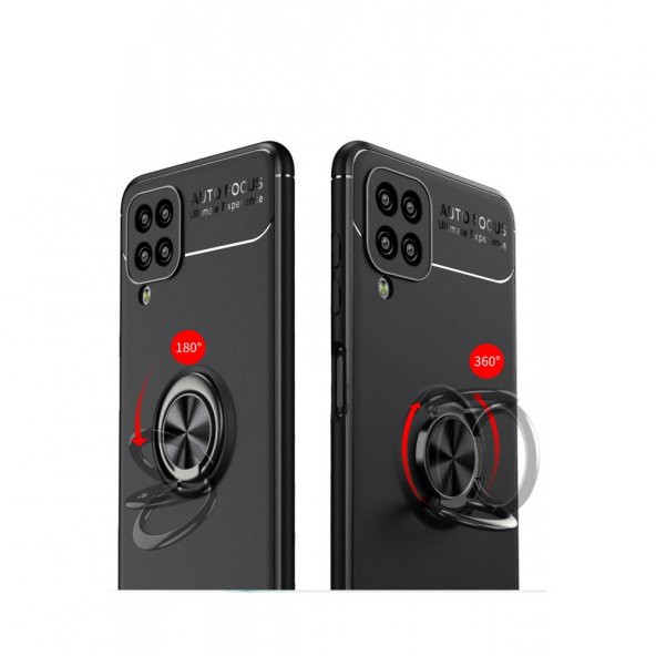 Samsung M12 Kılıf Range Yüzüklü Kamera Korumalı Kılıf - Resim 2