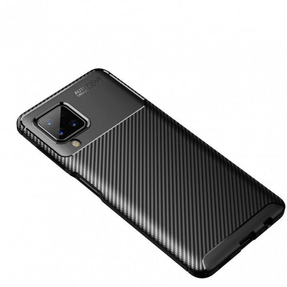 Samsung M12 Kılıf Focus Karbon Kamera Korumalı Silikon Kılıf - 2