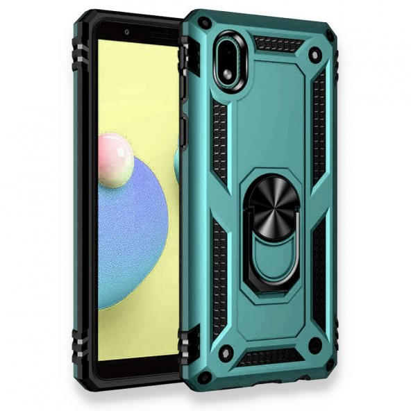 Samsung A01 Core Kılıf Sofya Yüzüklü Standlı Silikon Kılıf - Resim 10