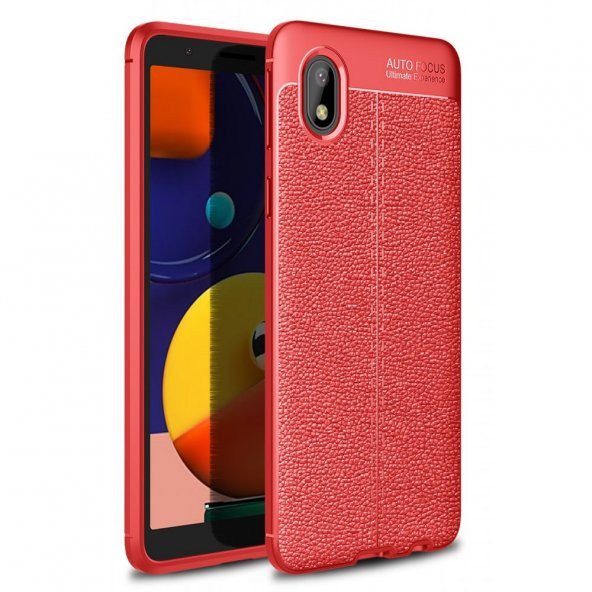 Samsung Galaxy A01 Core Kılıf Focus Derili Kamera Korumalı Kılıf - 3