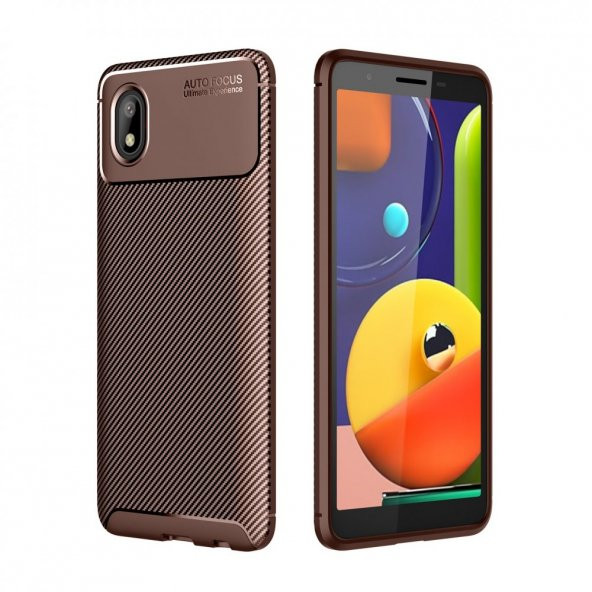 Samsung A01 Core Kılıf Focus Karbon Kamera Korumalı Kılıf - 3