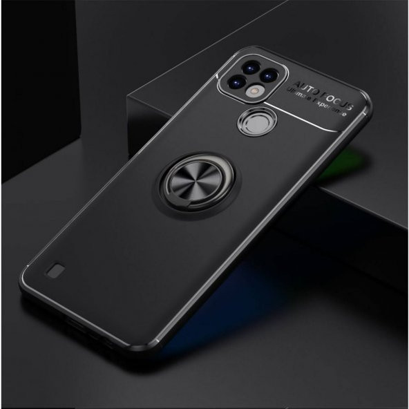 Realme C21 Kılıf Range Yüzüklü Kamera Korumalı Kılıf - 2