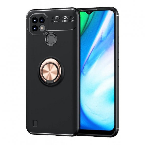 Realme C21 Kılıf Range Yüzüklü Kamera Korumalı Kılıf - 7