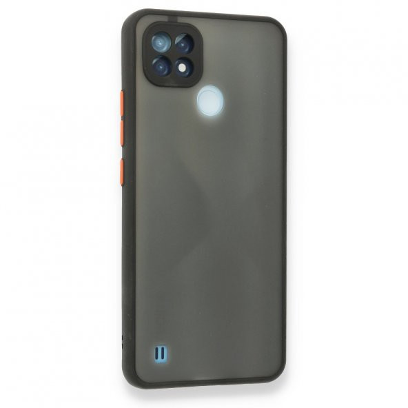 Realme C21 Kılıf Montreal Buzlu Kamera Korumalı Silikon Kılıf - 3