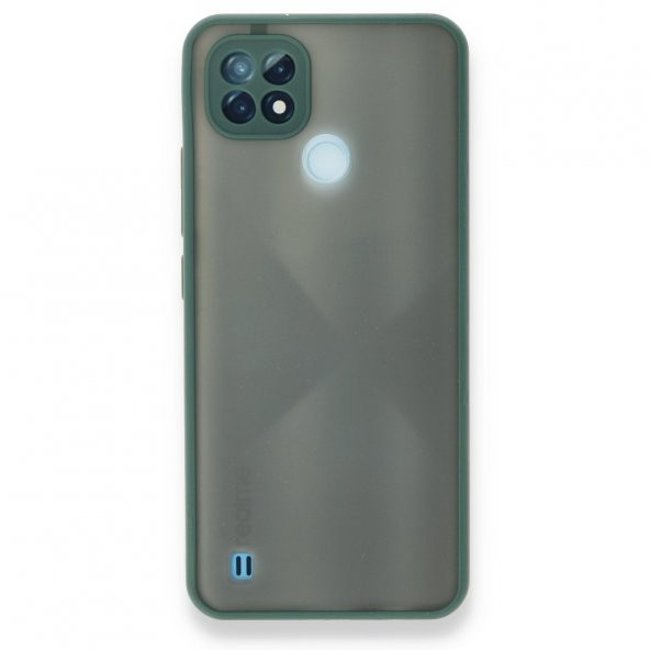 Realme C21 Kılıf Montreal Buzlu Kamera Korumalı Silikon Kılıf - 4