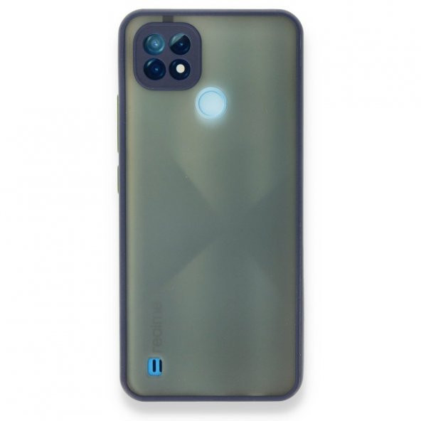 Realme C21 Kılıf Montreal Buzlu Kamera Korumalı Silikon Kılıf - 6
