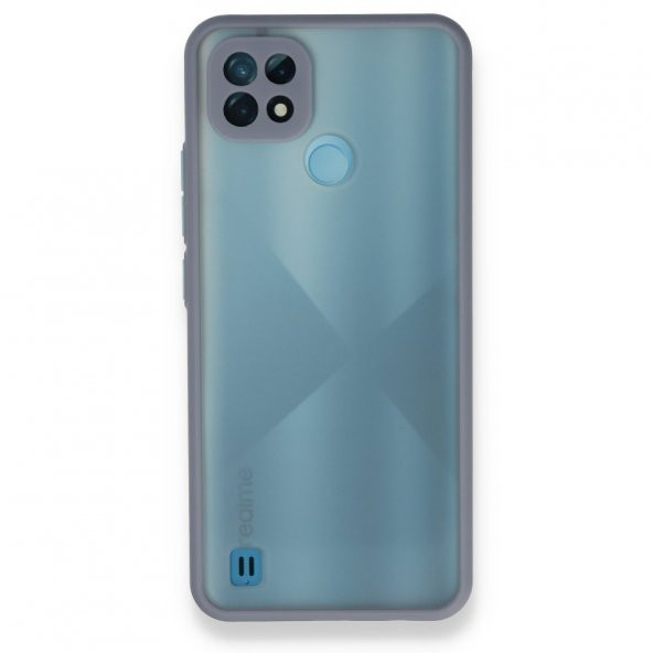 Realme C21 Kılıf Montreal Buzlu Kamera Korumalı Silikon Kılıf - 7