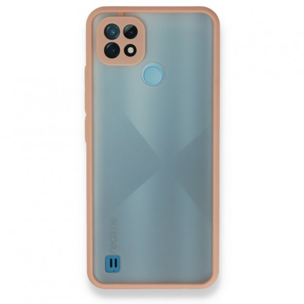 Realme C21 Kılıf Montreal Buzlu Kamera Korumalı Silikon Kılıf - 8
