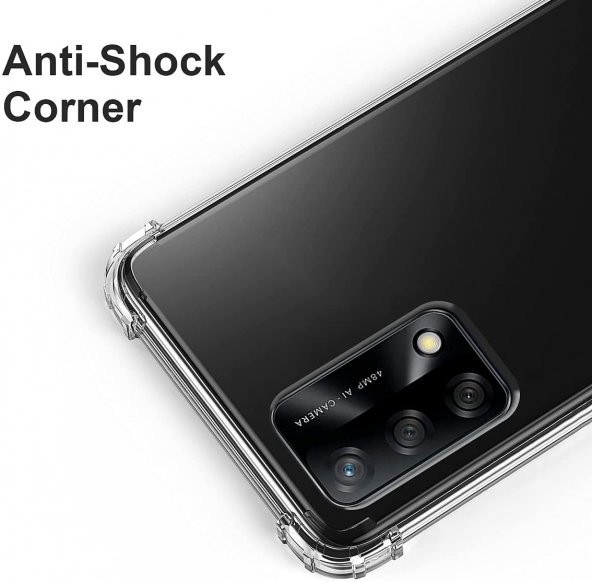 Oppo A74 4G Kılıf Olex TPU Antishock Şeffaf Silikon Kılıf - Resim 4