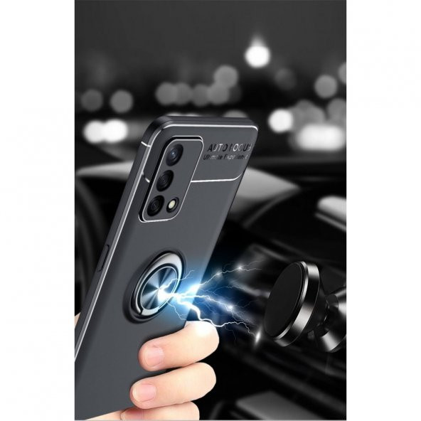 Oppo A74 4G Kılıf Range Yüzüklü Kamera Korumalı Kılıf - 3