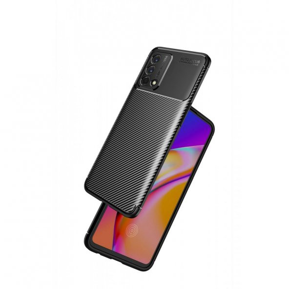 Oppo A74 4G Kılıf Focus Karbon Kamera Korumalı Silikon Kılıf - 2