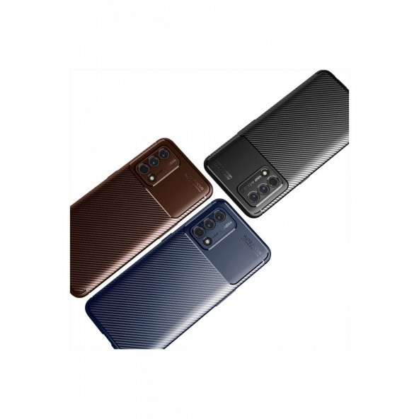 Oppo A74 4G Kılıf Focus Karbon Kamera Korumalı Silikon Kılıf - 3