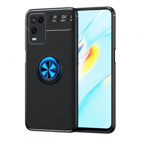 Oppo A54 4G Kılıf Range Yüzüklü Kamera Korumalı Silikon Kılıf - 6