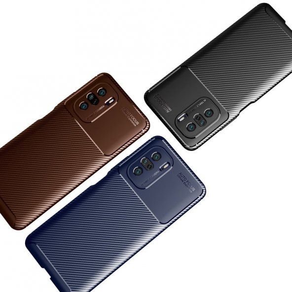 Xiaomi Poco F3 Kılıf Focus Karbon Kamera Korumalı Silikon Kılıf - 4
