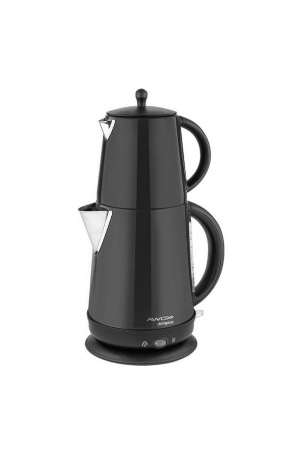 Awox Demplus Çelik Çay Makinesi - Siyah - 1