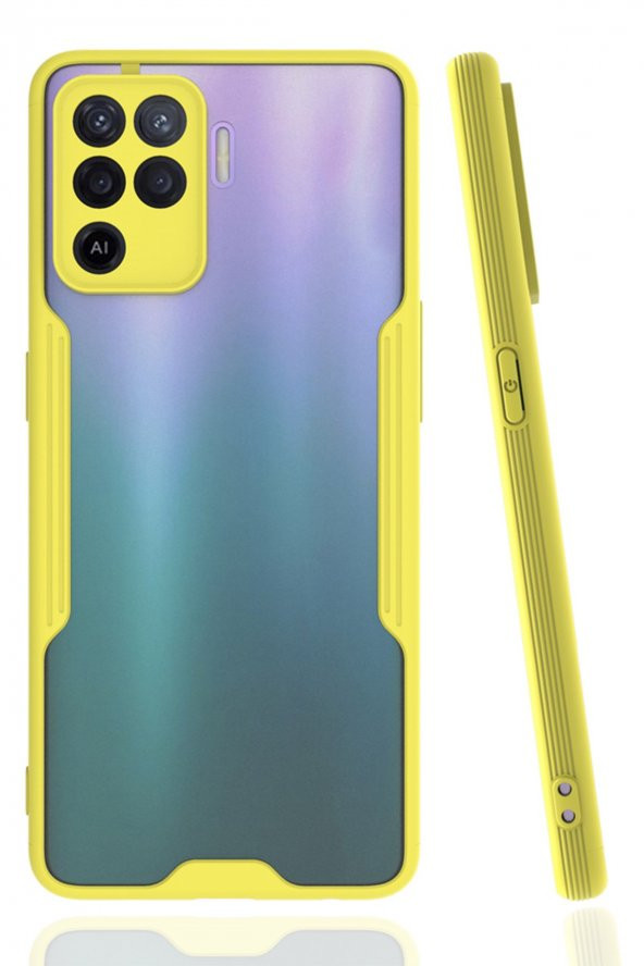 Oppo Reno 5 Lite Kılıf Platin Renkli Silikon Kılıf - 6