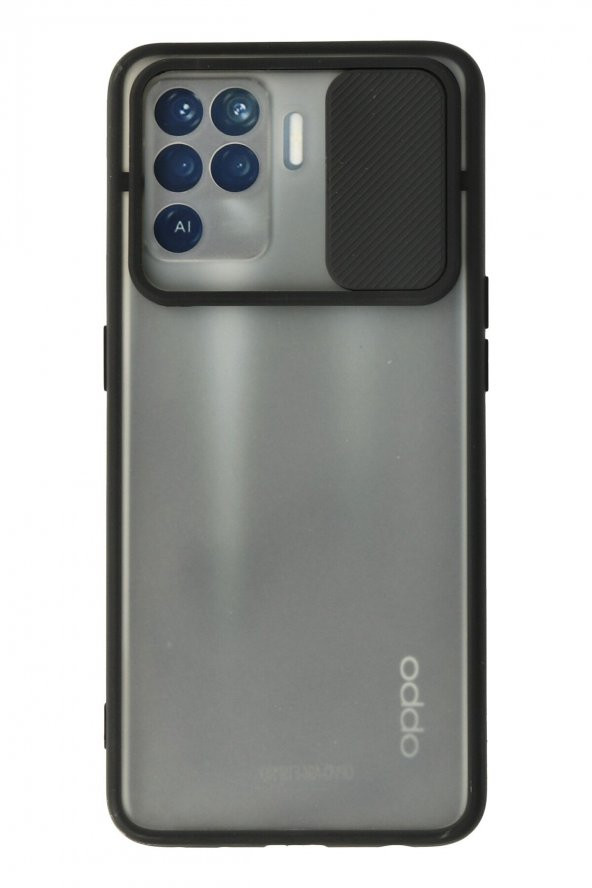 Oppo Reno 5 Lite Kılıf Palm Buzlu Kamera Sürgülü Silikon Kılıf