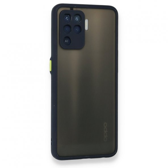 Oppo Reno 5 Lite Kılıf Montreal Arkası Buzlu Silikon Kılıf - 4