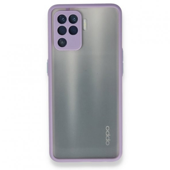 Oppo Reno 5 Lite Kılıf Montreal Arkası Buzlu Silikon Kılıf - 5