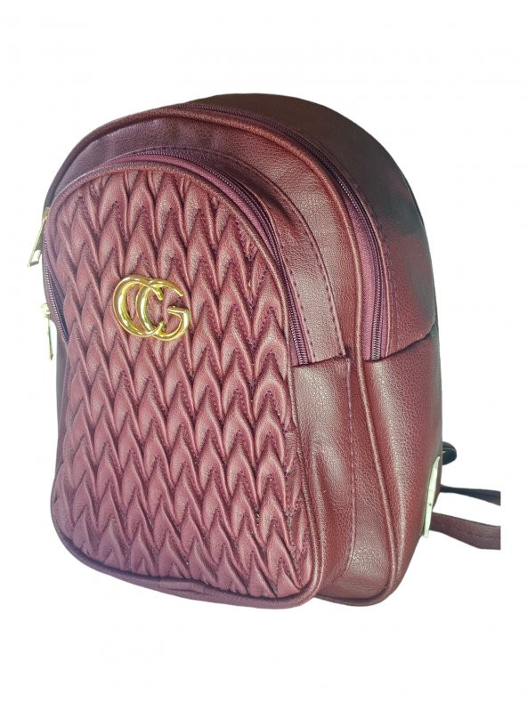 Girist Bayan Bordo Renk Sırt Çantası - 6
