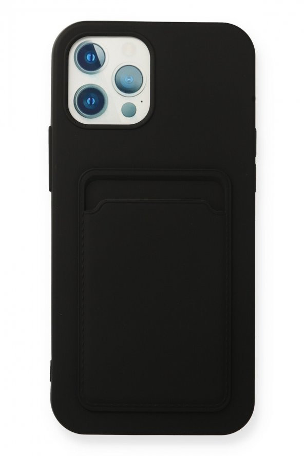 iPhone 12 Pro Max Kılıf Kelvin Kartvizitli Şık Silikon Kılıf