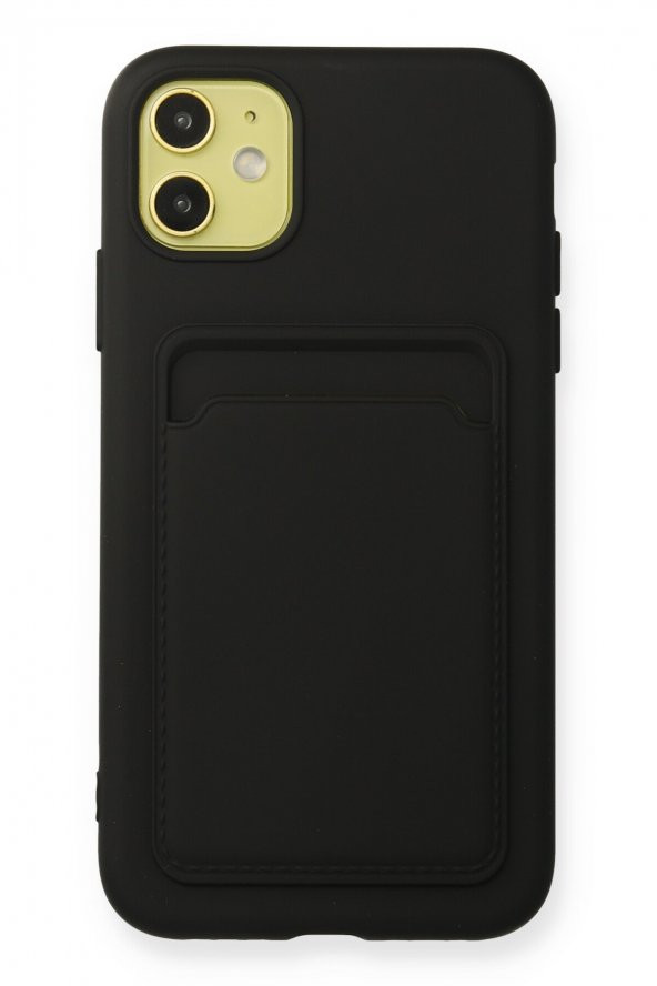 iPhone 11 Kılıf Kelvin Kartvizitli Şık Silikon