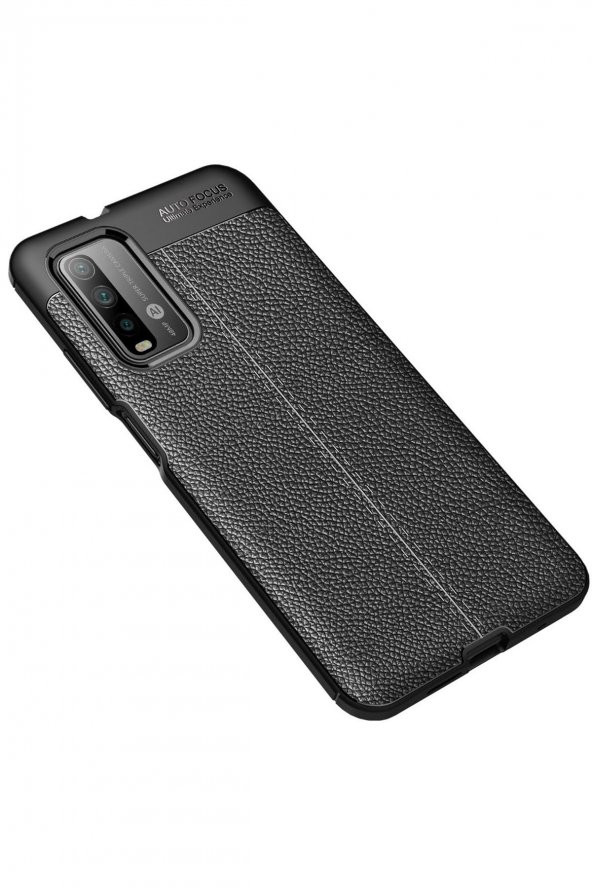 Xiaomi Redmi 9T Kılıf Focus Derili Silikon Kılıf - 7