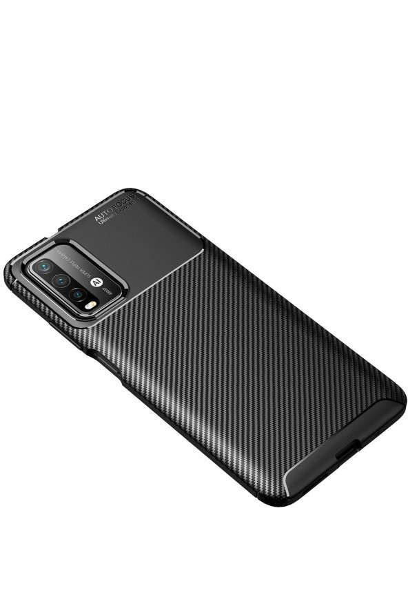 Xiaomi Redmi 9T Kılıf Focus Karbon Silikon Kılıf - 6