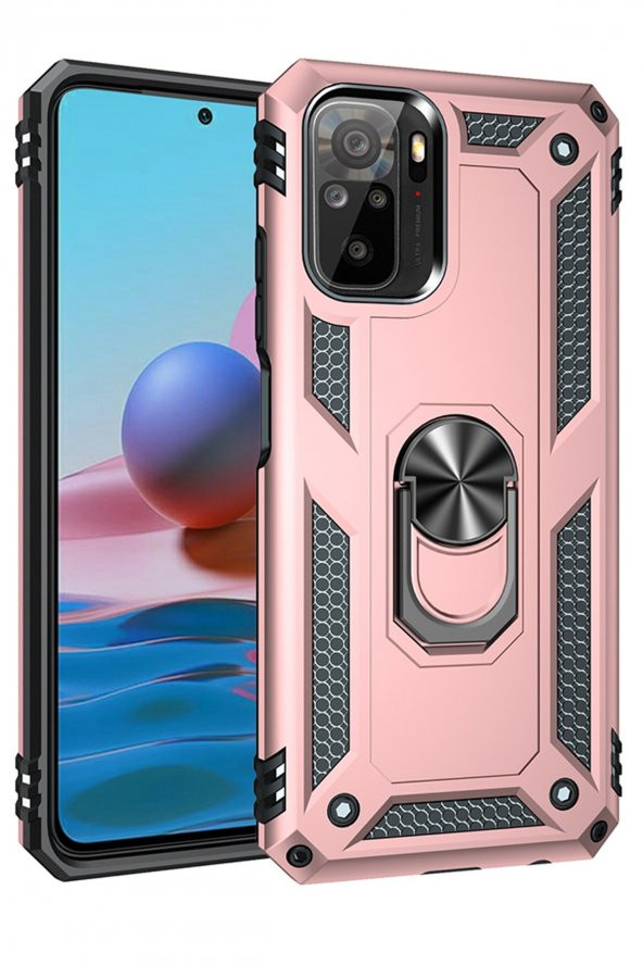 Xiaomi Redmi Note 10 Kılıf Sofya Yüzüklü Silikon Kılıf - 6