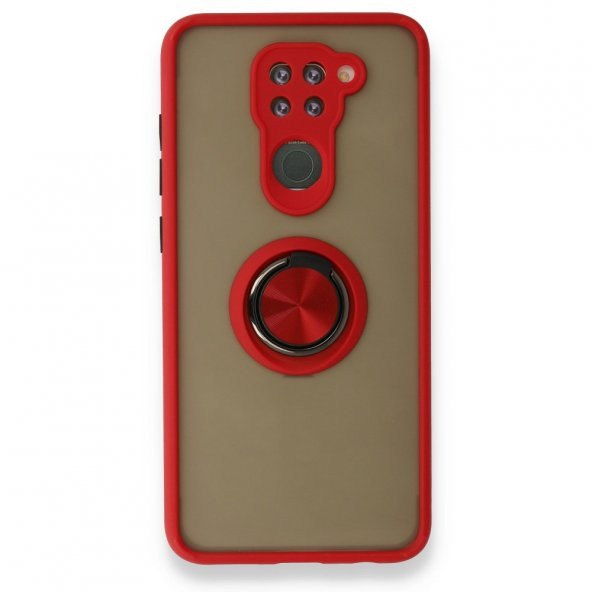 Xiaomi Redmi Note 9 Kılıf Arkası Buzlu Yüzüklü Montreal Kapak - Resim 2