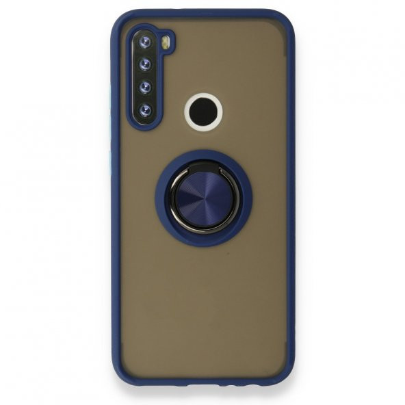 Xiaomi Redmi Note 8 Kılıf Arkası Buzlu Yüzüklü Montreal Kapak - 4