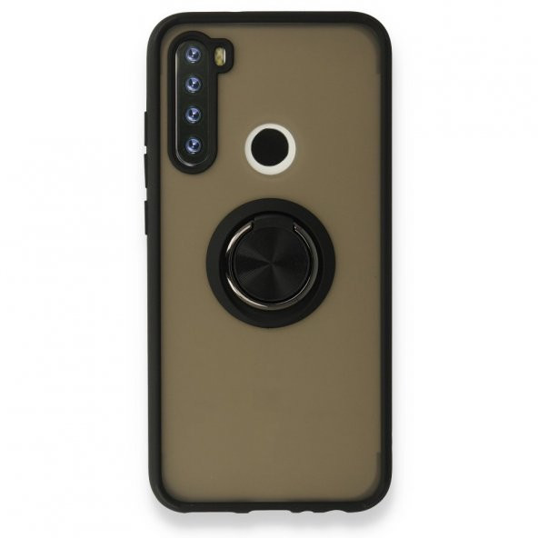 Xiaomi Redmi Note 8 Kılıf Arkası Buzlu Yüzüklü Montreal Kapak - 6