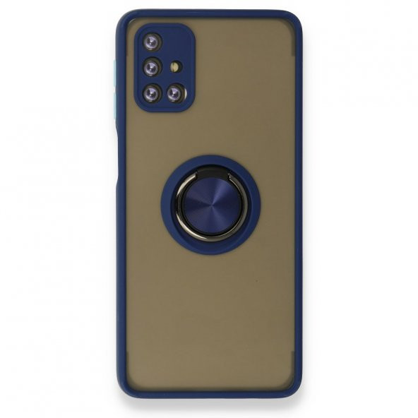 Samsung Galaxy M31S Kılıf Arkası Buzlu Yüzüklü Montreal Kapak