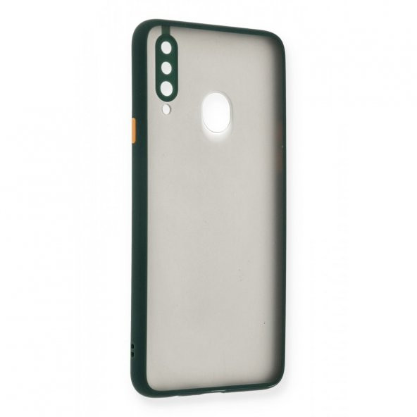 Samsung Galaxy A20S Kılıf Arkası Buzlu Montreal Silikon Kapak