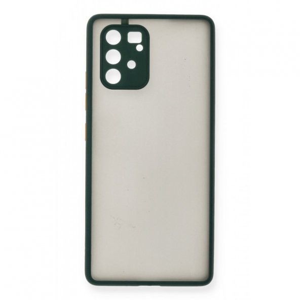 Samsung Galaxy A91 Kılıf Arkası Buzlu Montreal Silikon Kapak - 8