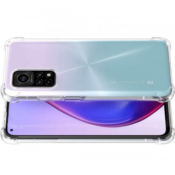 Xiaomi Mi 10T Pro Kılıf Antishock Darbe Emici Şeffaf Sert Silikon - 2