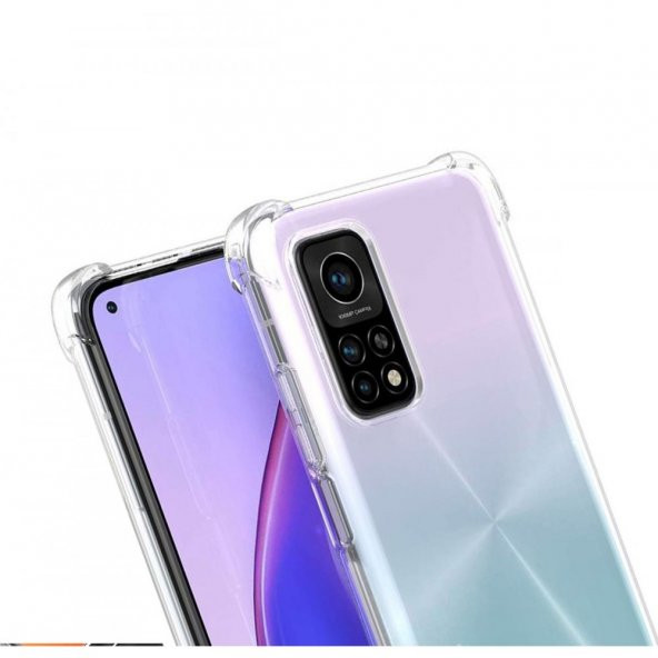 Xiaomi Mi 10T Pro Kılıf Antishock Darbe Emici Şeffaf Sert Silikon - 4