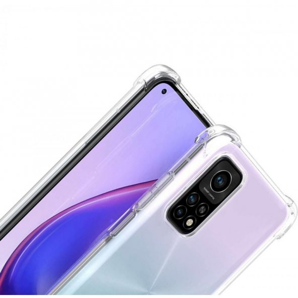 Xiaomi Mi 10T Kılıf Antishock Darbe Emici Şeffaf Sert Silikon - 3