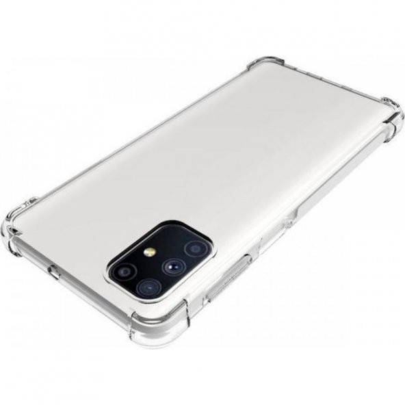 Samsung Galaxy M51 Kılıf Antishock Darbe Emici Şeffaf Silikon - Resim 3