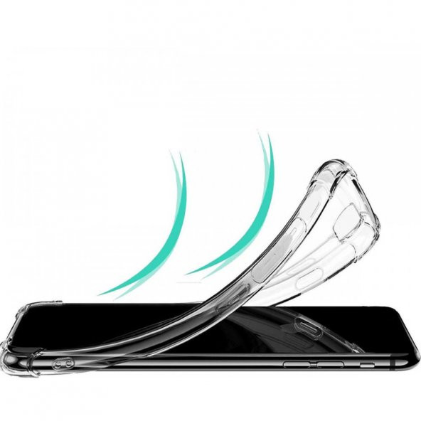 Samsung Galaxy A10S Kılıf Antishock Darbe Emici Şeffaf Silikon - 3