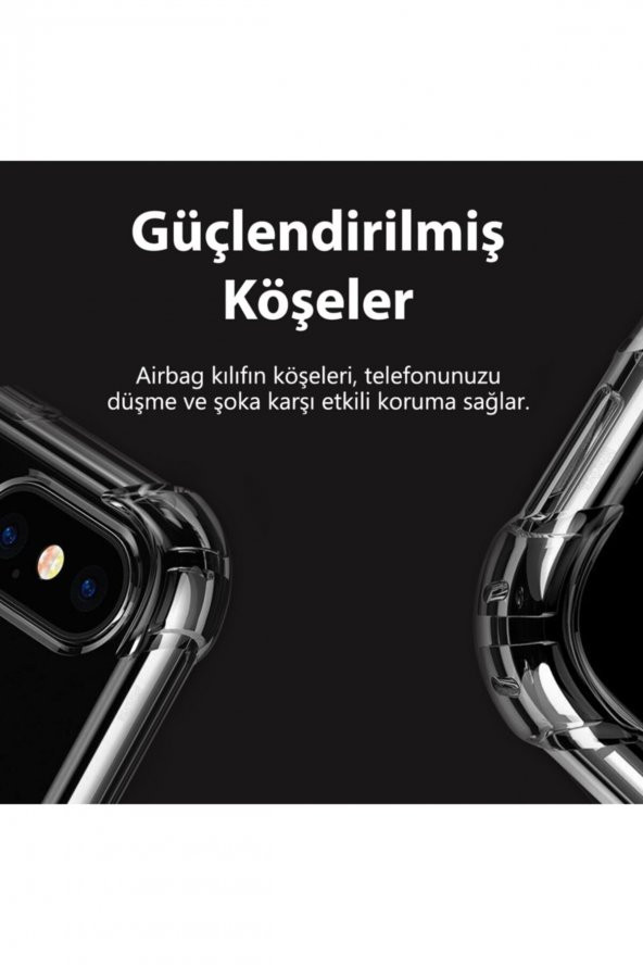 Samsung Galaxy A21S Kılıf Antishock Darbe Emici Şeffaf Silikon - 10