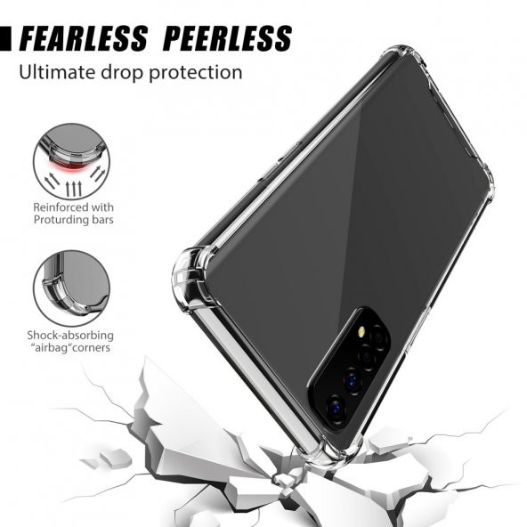Realme 7 Kılıf Antishock Darbe Emici Şeffaf Sert Silikon - 2