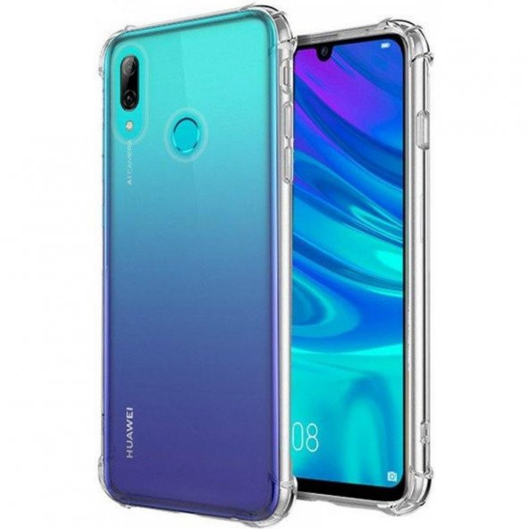 Huawei P smart 2019 Kılıf Antishock Darbe Emici Şeffaf Silikon