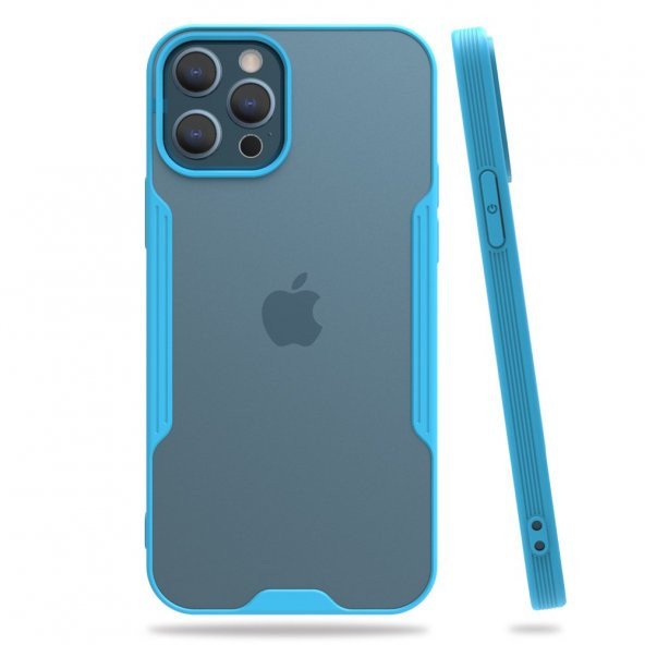 Apple iPhone 12 Pro Max Kılıf Platin Tam Koruma Şık Silikon Kapak - 5
