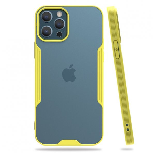 Apple iPhone 12 Pro Max Kılıf Platin Tam Koruma Şık Silikon Kapak - 7