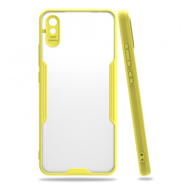 Xiaomi Redmi 9A Kılıf Platin Tam Koruma Şık Silikon Kapak - 6