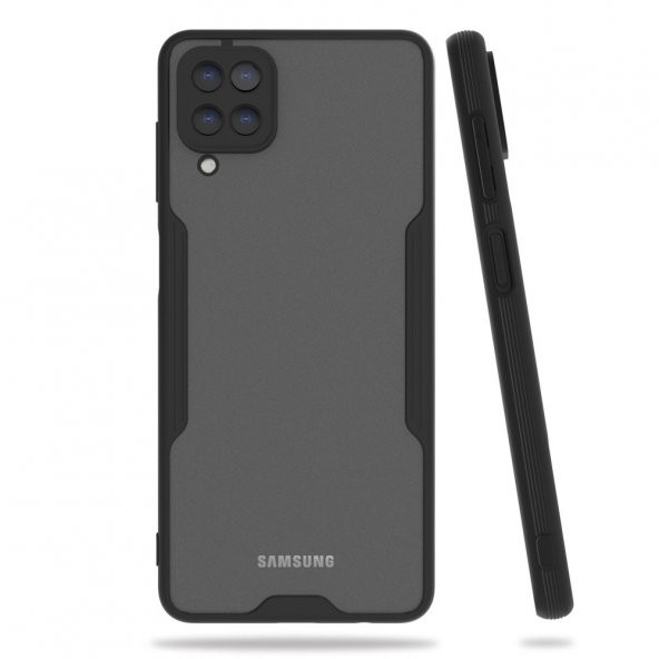 Samsung Galaxy A12 Kılıf Platin Tam Koruma Şık Silikon Kapak - 7