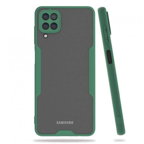 Samsung Galaxy A12 Kılıf Platin Tam Koruma Şık Silikon Kapak - 8