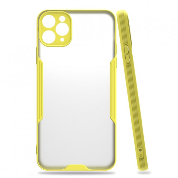 Apple iPhone 11 Pro Kılıf Platin Tam Koruma Şık Silikon Kapak
